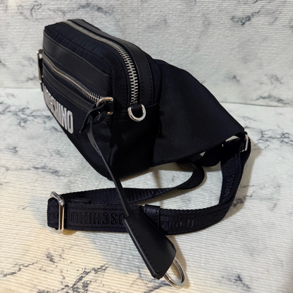 Moschino Couture Black Belt Bag / Bumbag Unisex - Picture 6 of 17